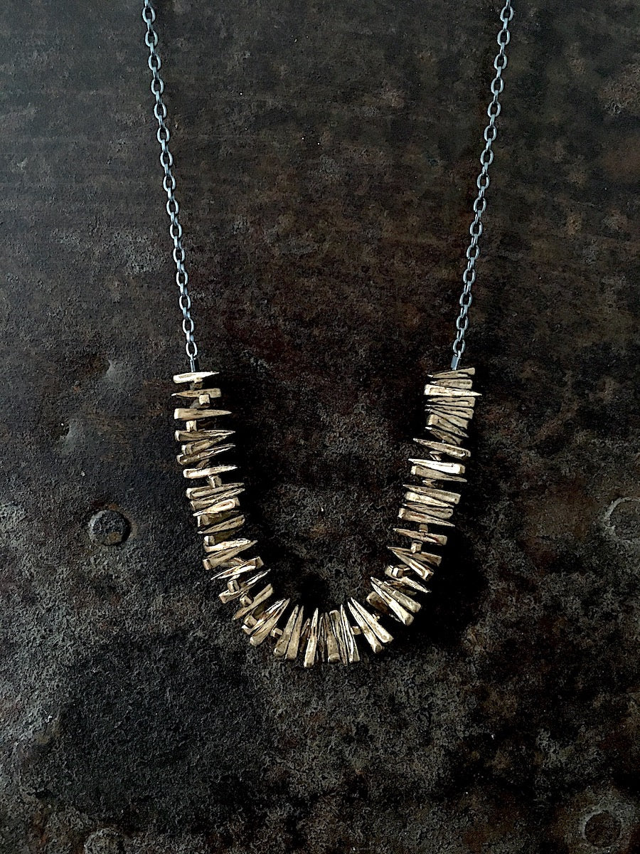 Spike Necklace bronze