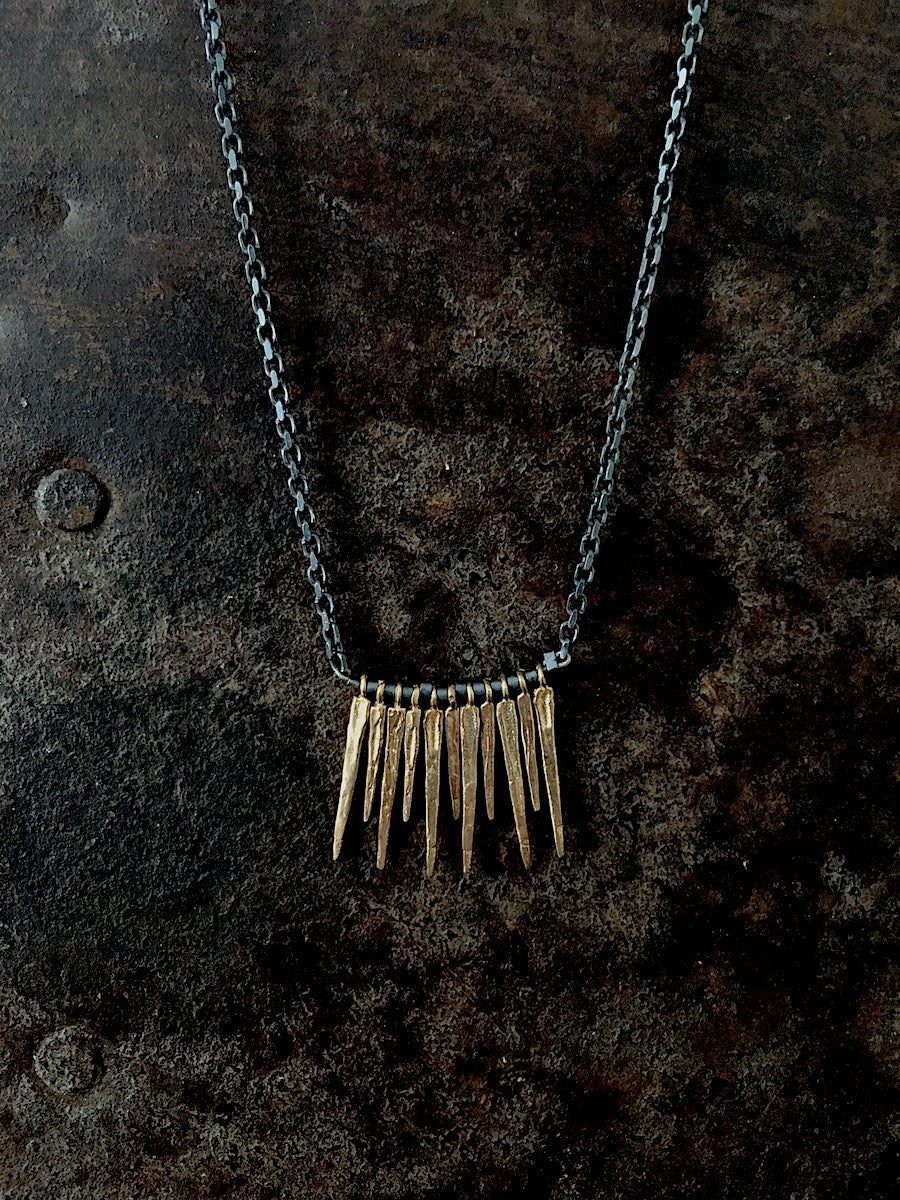 Spike Pendant bronze