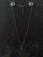 Tri Diamond Pendant Silver