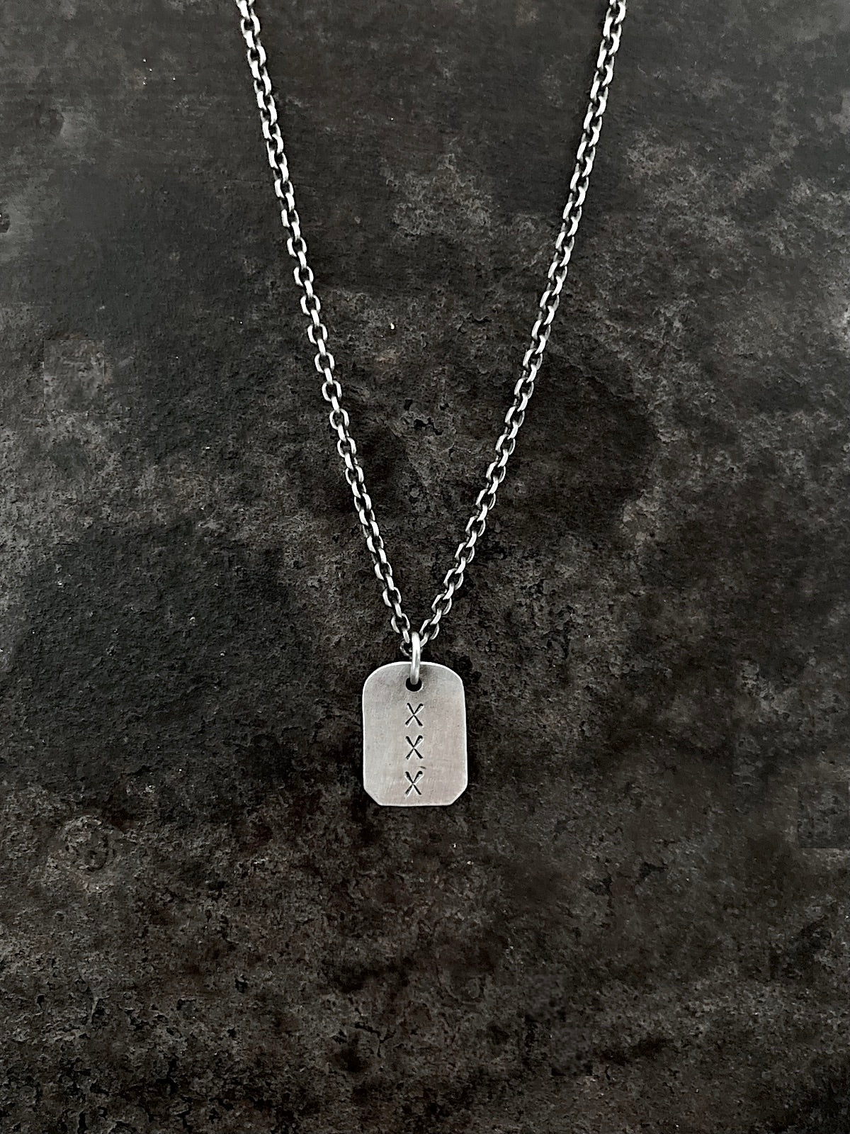 Triple X Mini Dog Tag