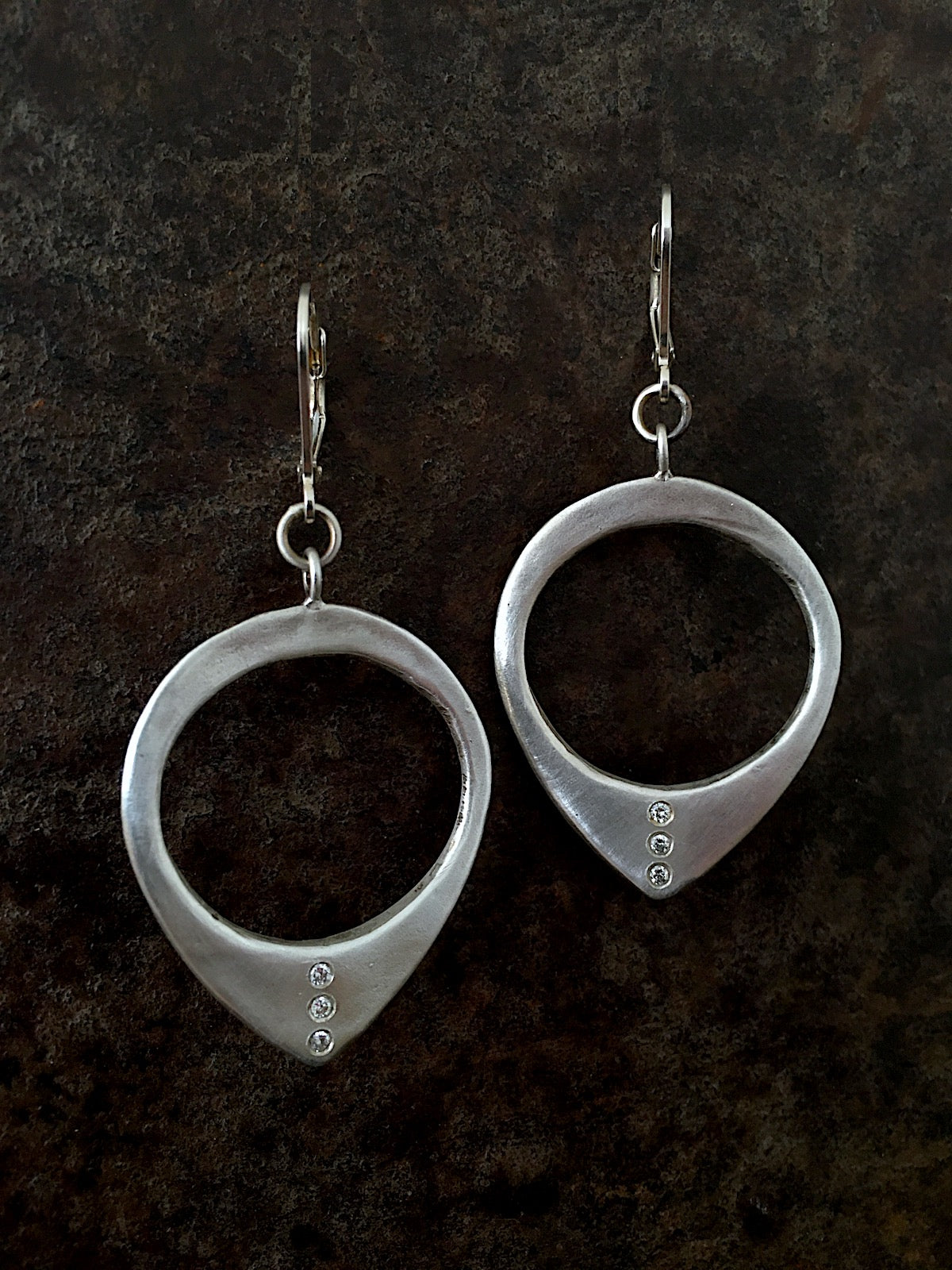 Tuareg Diamond Hoops