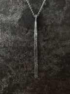 Sliver of Silver Long Pendant