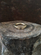 Deco Split Double Diamond Rings